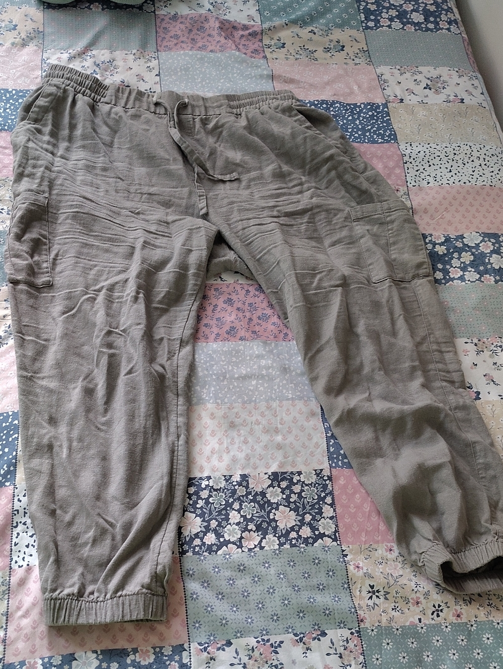 Women's Old Navy Light Gray Drawstring Jogger Pants